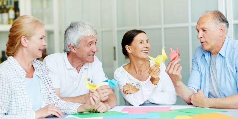 Group of Happy Seniors Living in Assisted Living Community